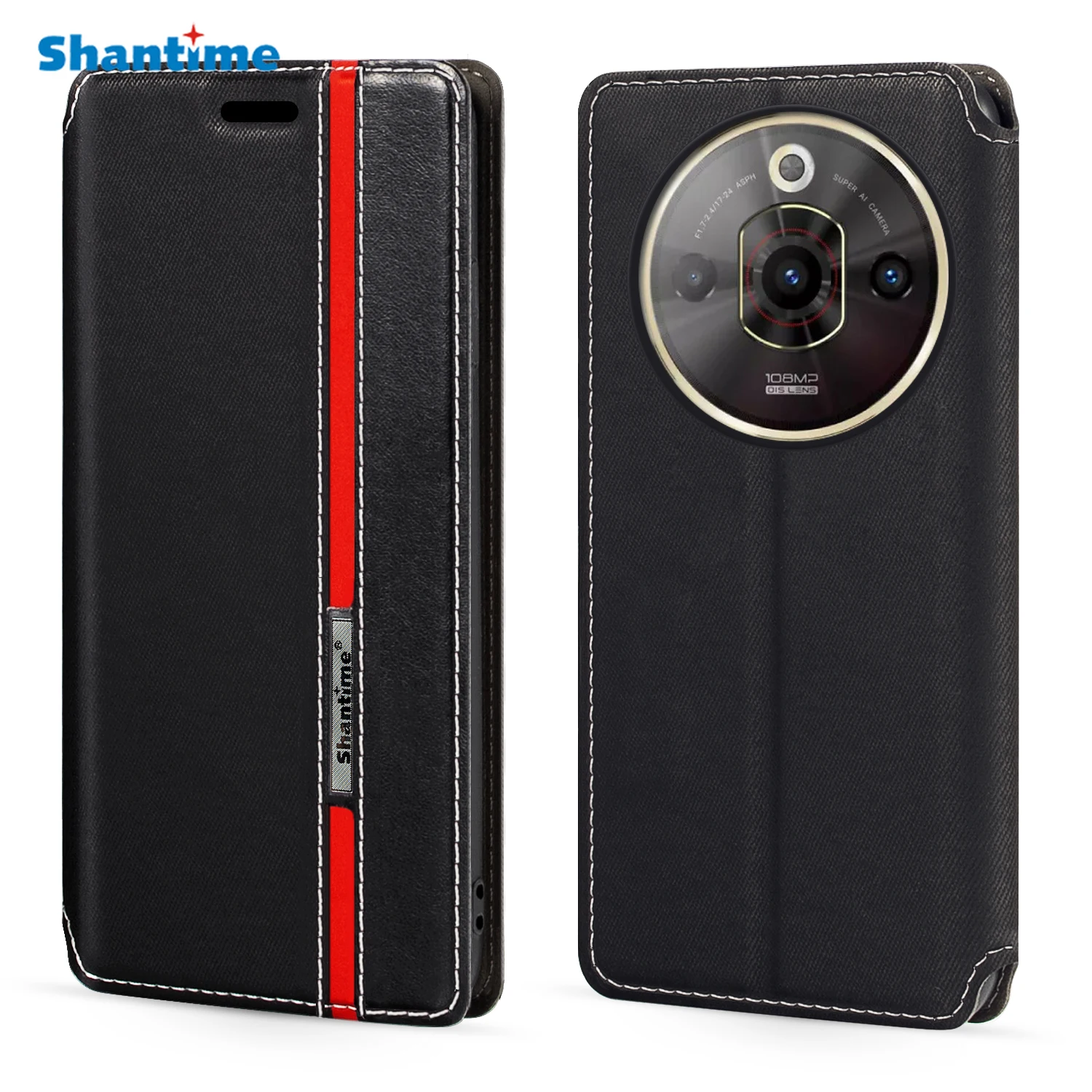 For ZTE Focus Pro 5G Z2351N Case Fashion Multicolor Magnetic Closure Leather Flip Case Cover with Card Holder 6.72 inches