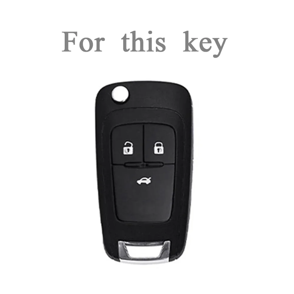 TPU Car Flip Key Case Cover Shell for Chevrolet Cruze Aveo Trax Sail Malibu Captiva Opel Vauxhall Astra J Corsa Insignia Mokka view 3