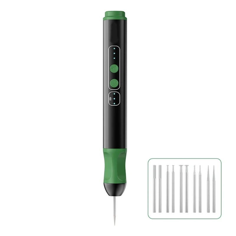 Compact Wireless Grinding Polisher Tool Fit for Electronics Repair Low Noise Design Multiple Speed Setting ABS Material M4YD