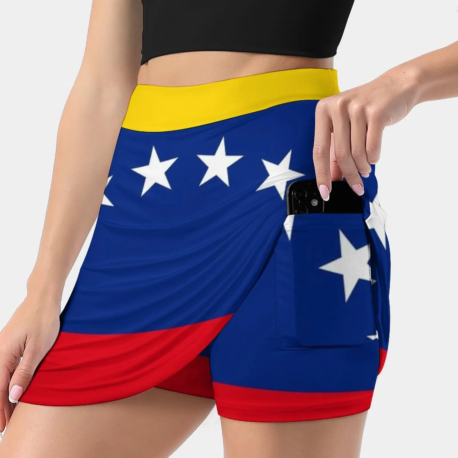 Flag Of Venezuela Korean Fashion Skirt Summer Skirts For Women Light Proof Trouser Skirt Flag Of Venezuela Venezuela