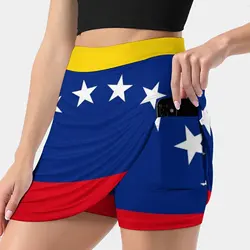 Gonna estiva bandiera della bandiera coreana della gonna di moda coreana per le donne gonna pantaloni a prova di luce bandiera del Venezuela