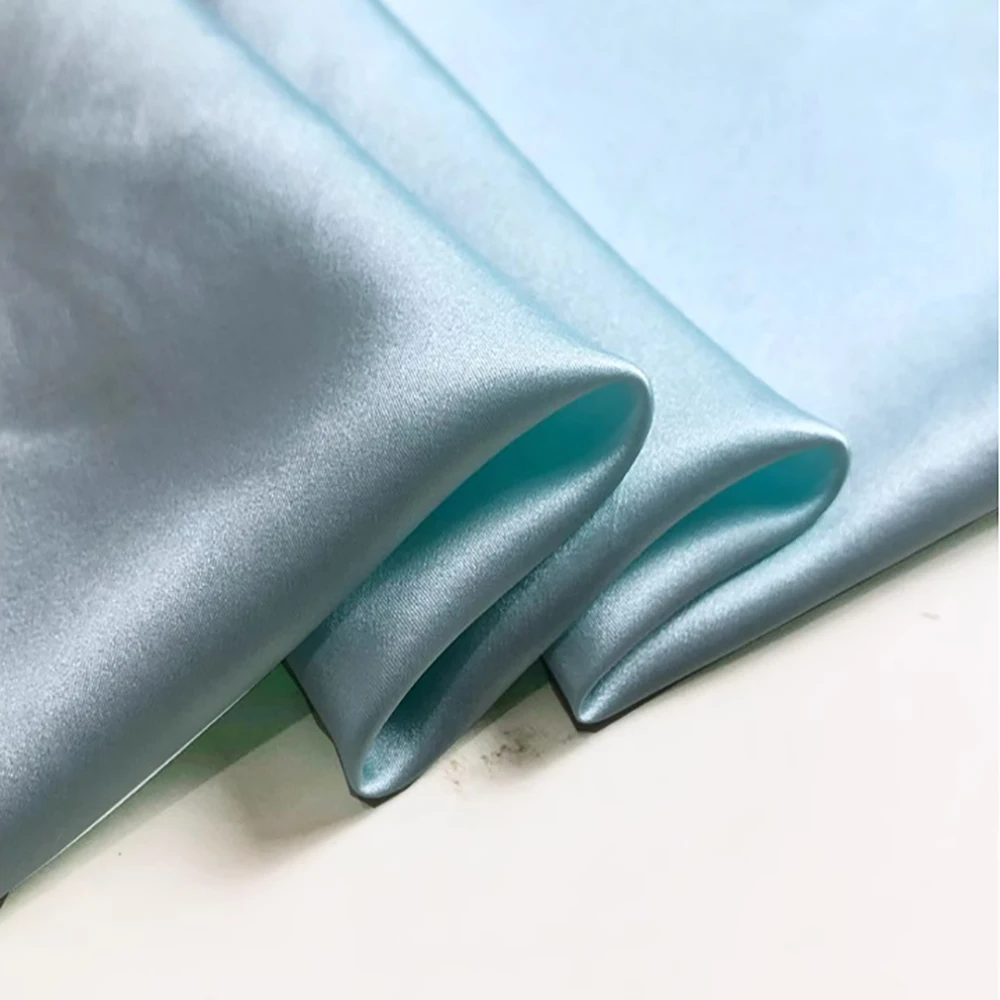 100% Silk Stretch Satin Fabric 19momme Width 55