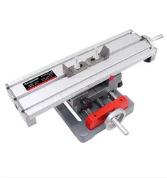 X Y Axis Mini Bench Cross Slide Vise Table Mini Aluminium Milling Drilling Fixture Worktable 1pc