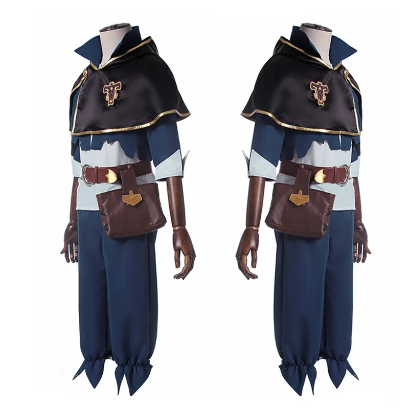 Asta Cosplay Anime Cloverr Costumi Mantello Set completi Giochi di ruolo Abbigliamento per uomo Donna Abito da spettacolo per feste