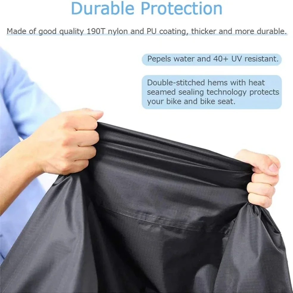 Waterproof Outdoor Bicycle Storage Cover For 3 Bikes Anti UV Rain Snow Wind Proof Dust Dirty Cold Weather Tarp Shed Set view 5