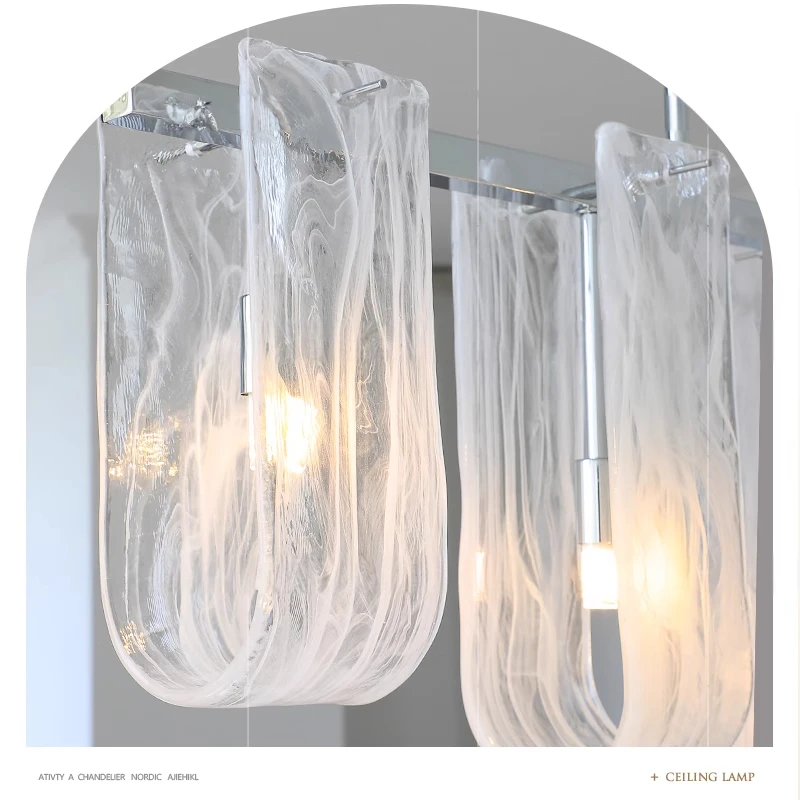 خمر الفرنسية سحابة الثريا كريم غرفة الطعام قلادة ضوء بار جزيرة مصمم الفن