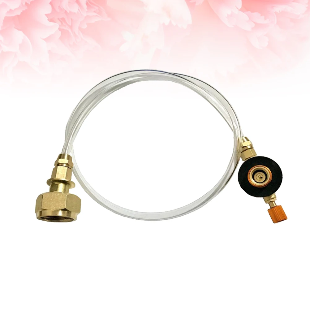 

Gas Tank Inflation Valve Stove Propane Camp Fuel Refill Adapter Inflation Tool Metal PU Self Closing Household Liquefied Gas