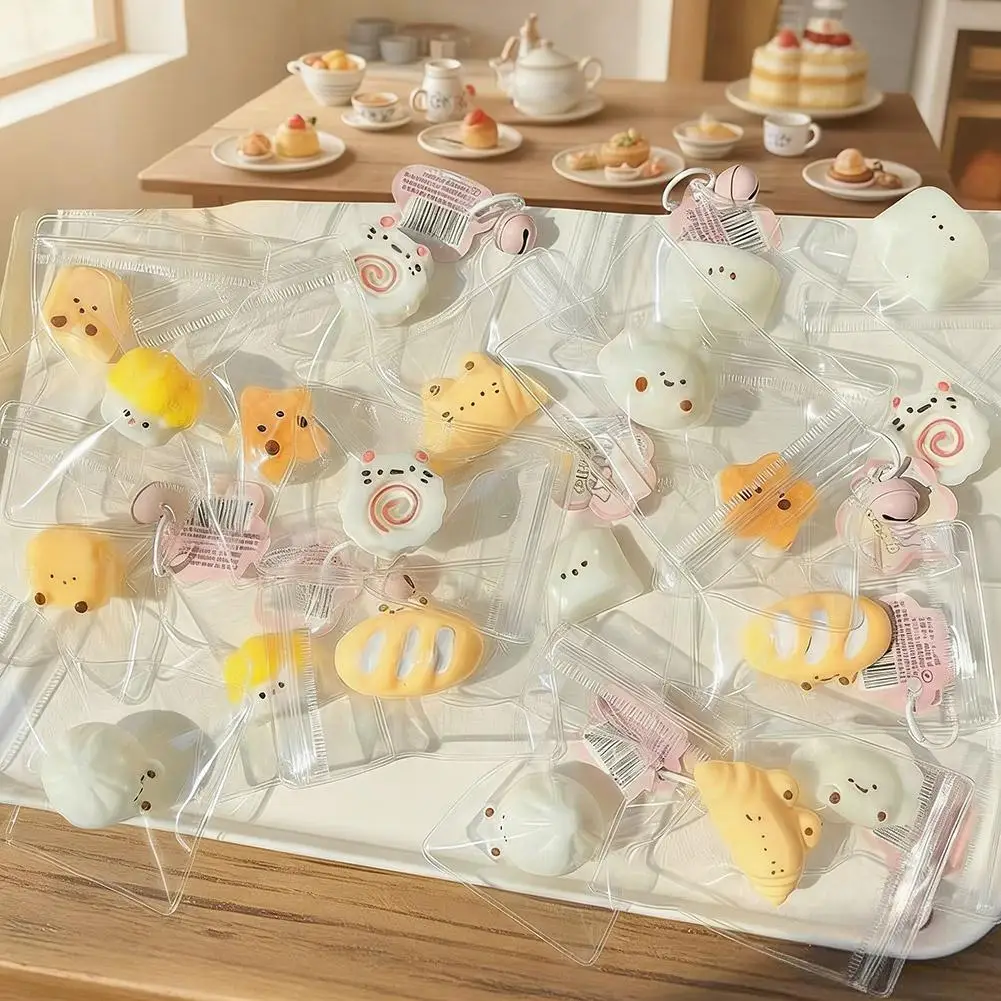 20PCS Fidget Toys Blind Bags Animal Food Mini Pinch Toys Squeeze Toy Cute Stress-Relief For Kids Adults Classroom Prizes E4Z6