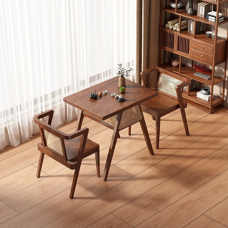 

Маленькие столы и стулья для балкона, повседневный чайный столик из массива ротанга, чай для чтения и питья, журнальный столик для уличного двора