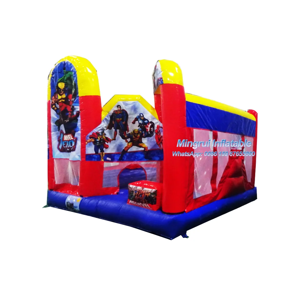 Small Inflatable Heros Save the Planet Jumping Bouncer for Kids