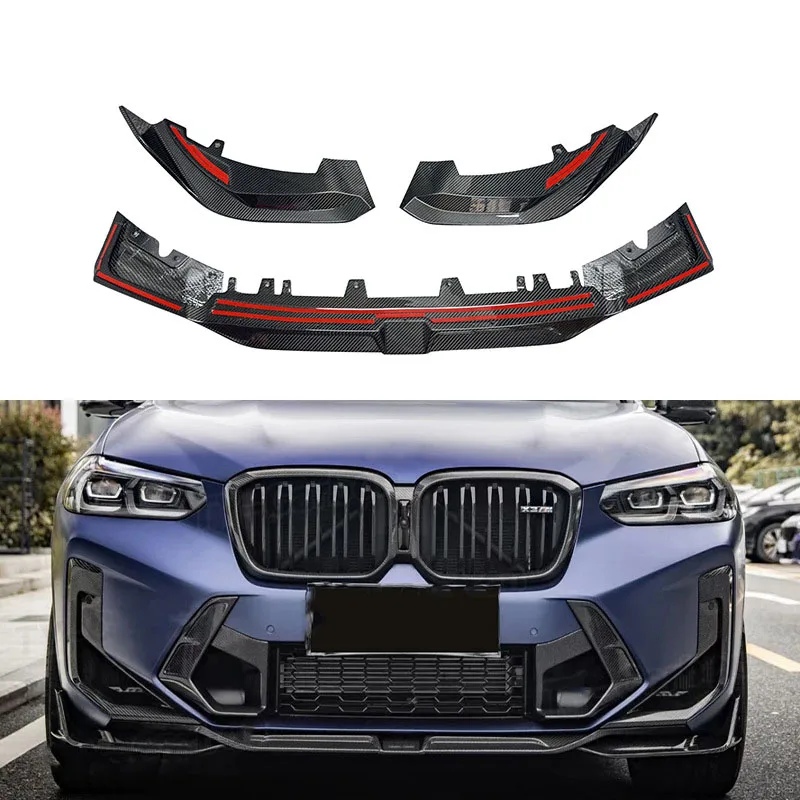 

Carbon Fiber Front Lip Modified Front Shovel Surround Spoiler Auto Parts for BMW X3M X4M F97 F98