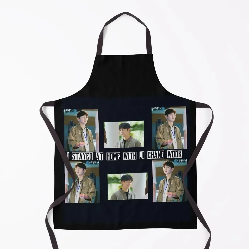 

Ji Chang Wook [ISH] Series Apron Kitchen Handle For Women Bib For Kitchen Apron