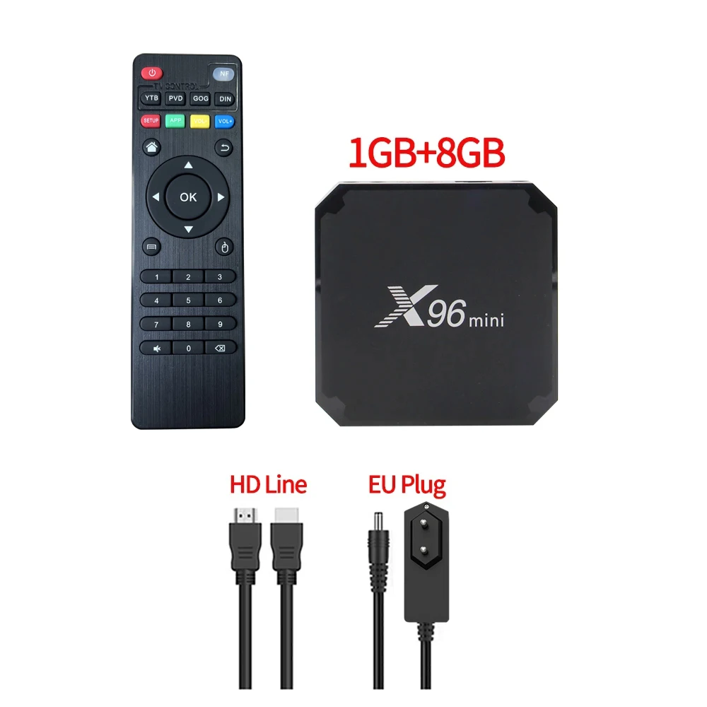 Original X96 mini Android 11.0 Smart TV Box Quad Core 2GB 16GB WiFi Media Player X96mini Set top box 1G 8G