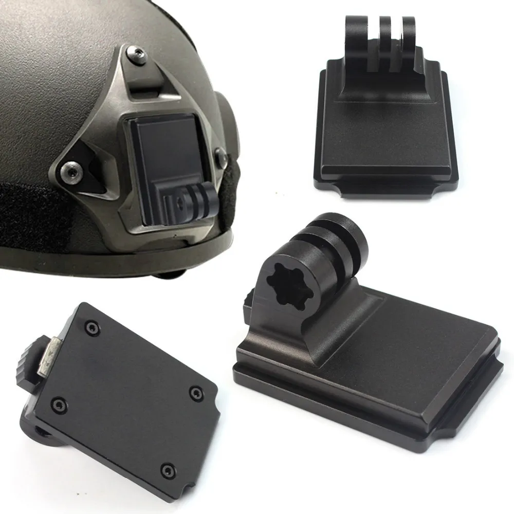 Quick Release Bracket Plate Helmet Fixed Mount NVG Base Holder Tripod Adapter for Gopro 12 11 9 8 Eken Action Camera Accessories