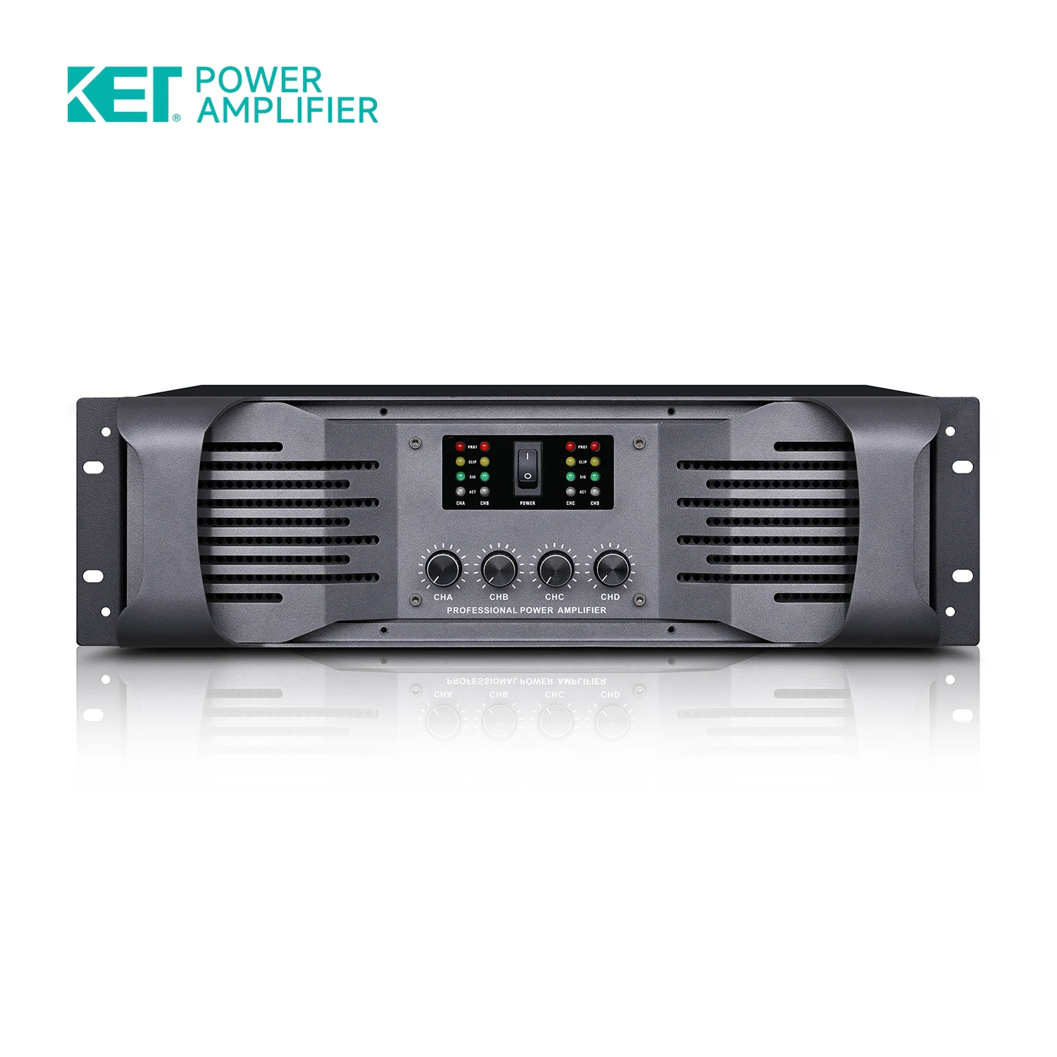 KB1200D 4*1000 واط 3U المهنية مكبر كهربائي 2Ch الفئة H عالية قوية سانواي مكبر كهربائي #4