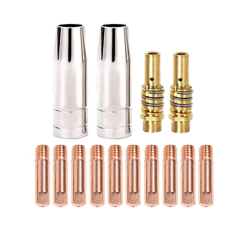 1Set 15AK Welding Torch Consumables 0.6Mm MIG Torch Gas Nozzle Tip Holder Of 15AK MIG Welding Torch