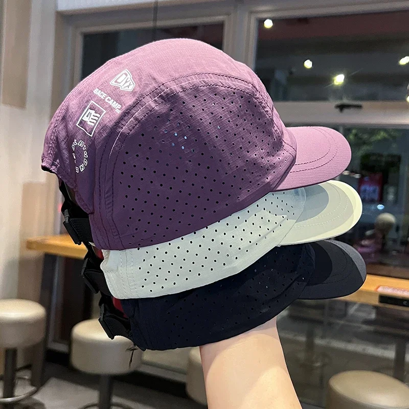 Summer Thin Quick-drying Sun Cap Men's and Women's Mesh Breathable Short-brimmed Hat Outdoor Sports Running Shade Baseball Cap