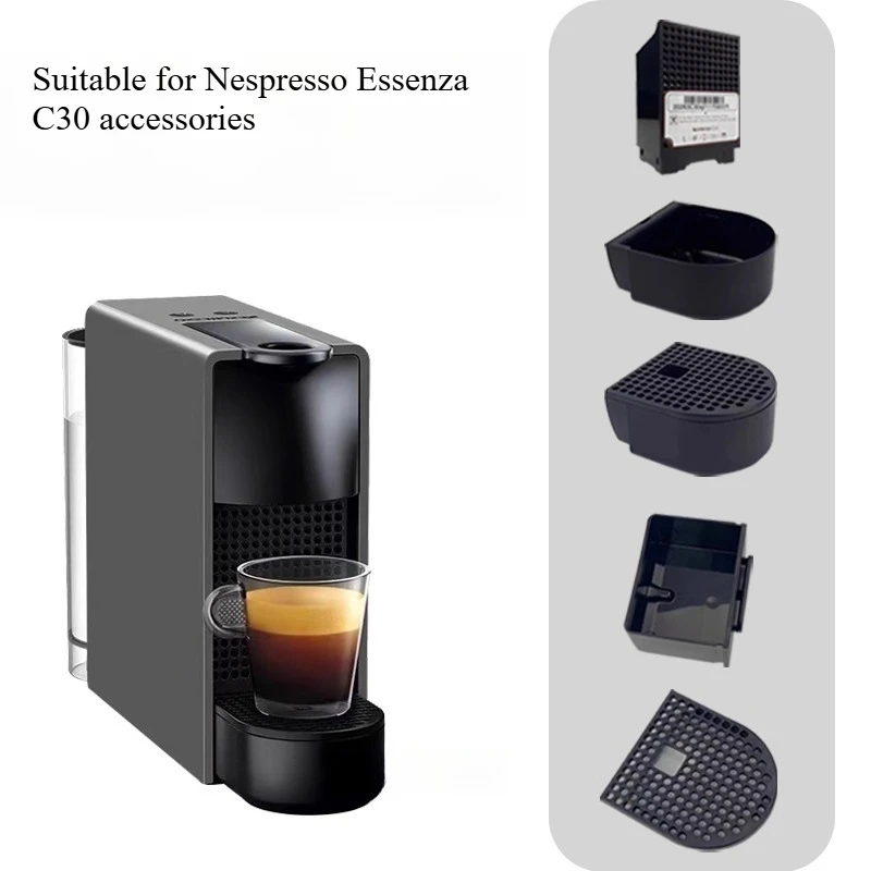 

Применитесь к капсульной кофемашине Nespresso Essenza C30/D30, поддон для капель, коробка для переработки, резервуар для воды