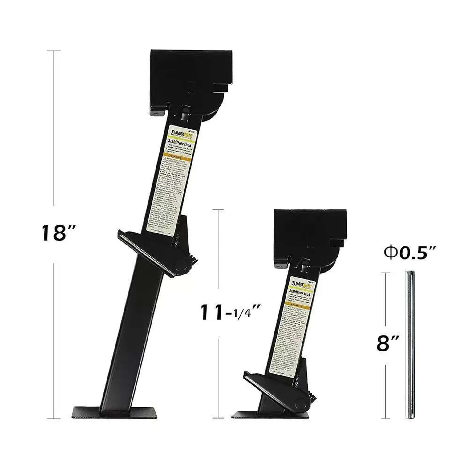 قافلة الرفع الميكانيكية اليدوية، تدعم ركن السيارة، دعامات جاك، ملحقات قافلة المقطورة