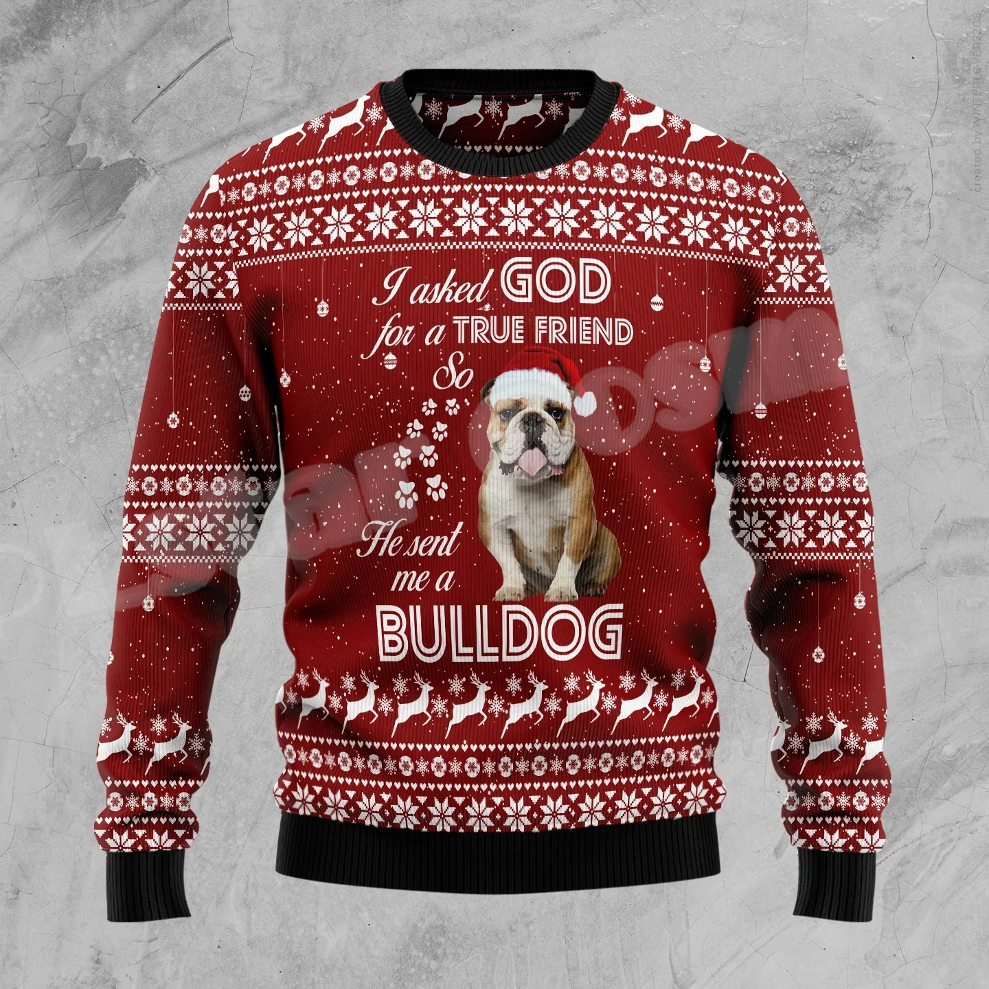 

Christmas Xmas Santa Claus Animal Deer Colorful Pattern Retro Ugly Sweater 3DPrint Harajuku Pullover Casual Funny Sweatshirts X6