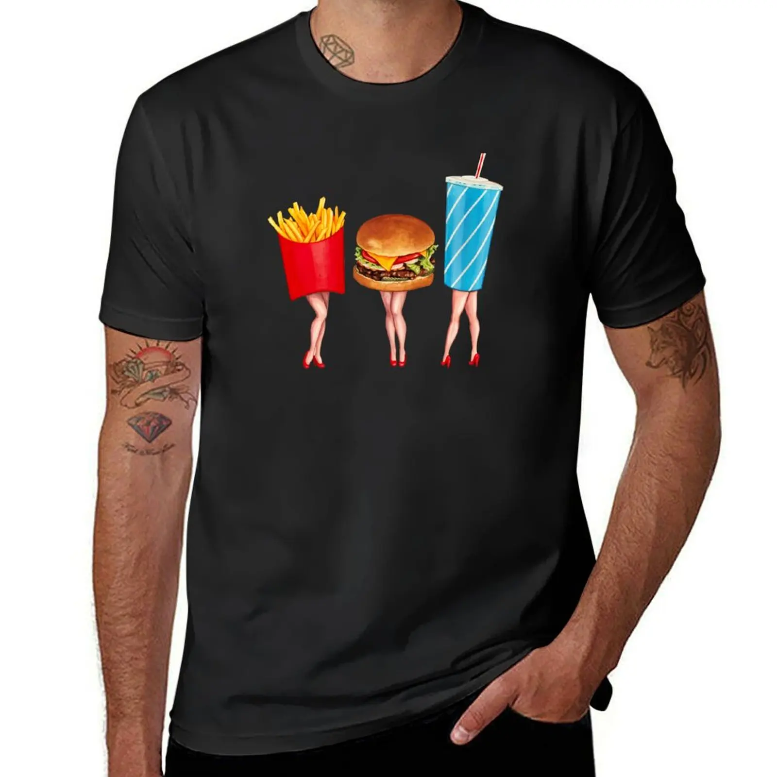 Combo Meal Pin-Ups T-Shirt kawaii clothes funnys funny t shirts for men