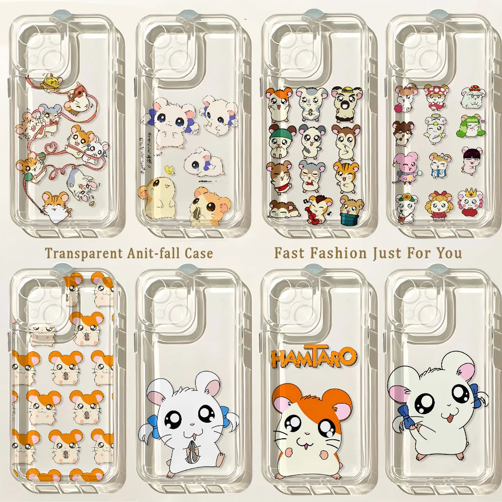 Cartoon Hamtaros Cute Phone Case For Samsung Galaxy A37 A57 A16 A07 A17 A36 A26 A56 A55 A35 A54 A24 A14 A06 A05 A13 4G 5G