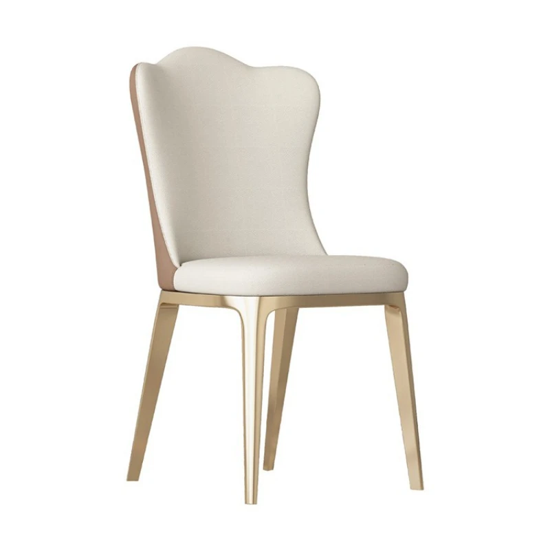 Luxury Dining Chair Home Cream Style Restaurant Modern Minimalist Designer High-end Back Kitchen Chair Creative Office Chair