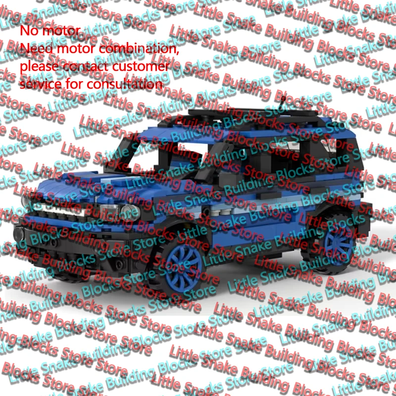 QWERT City Car Model MOC Building Bricks Off-Road Sport Utility Vehicle Modular Technology Gifts Holiday Assemble Children Toys