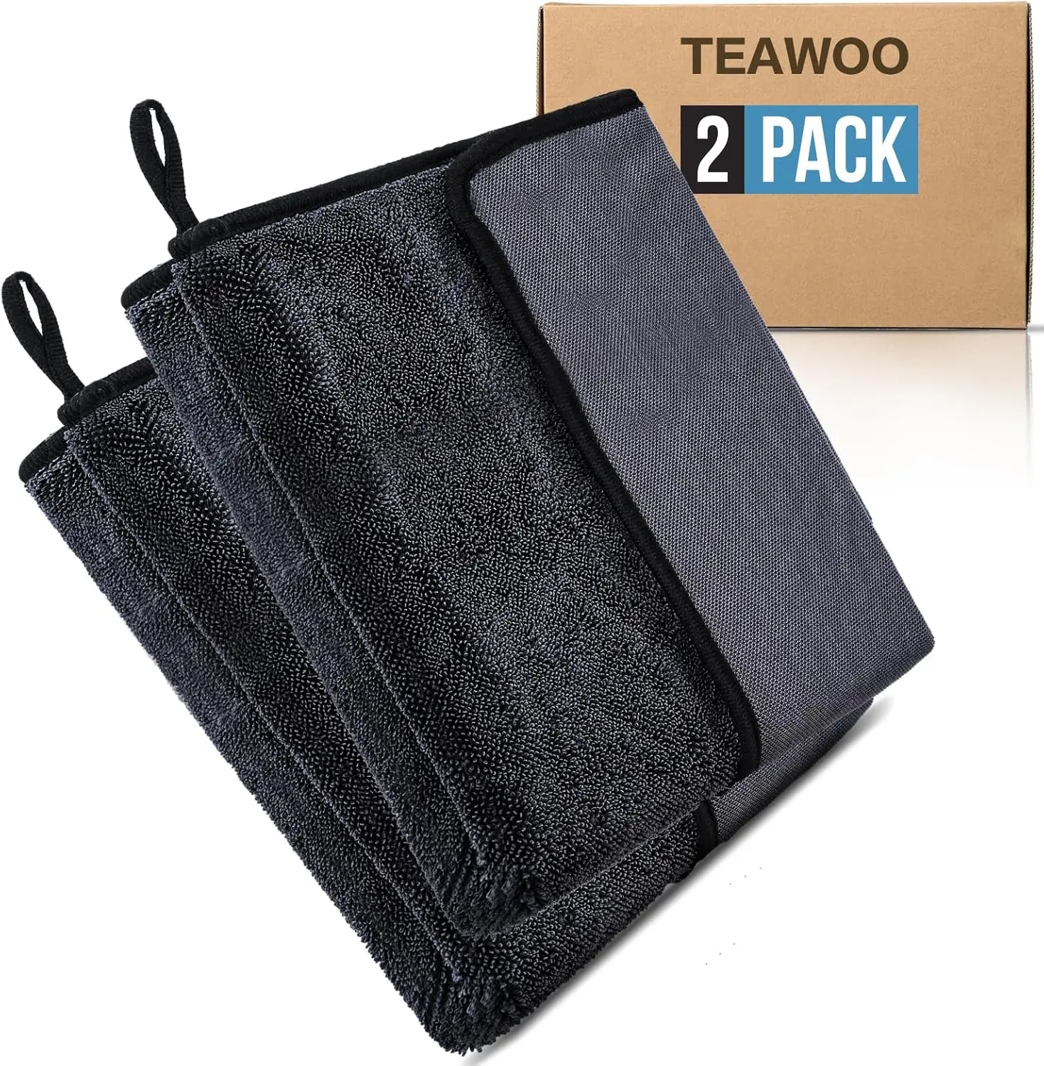 

Ультраабсорбирующие салфетки из микрофибры, 2 штуки, 16x24 дюйма, для автомобиля, ванной и домашнего использования