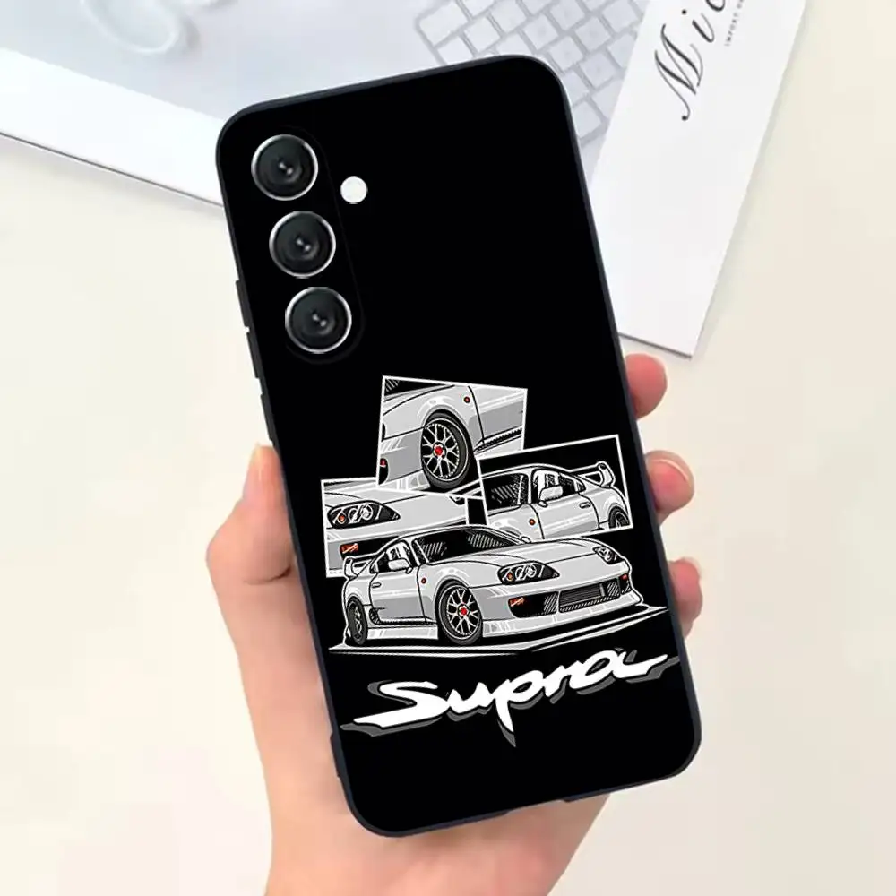 حافظة هاتف F-Fast F-Furious لهاتف سامسونج جالاكسي A73,31,32,72,41,53,52,71,22,5G,Note,J7,8,9 غطاء أسود ناعم