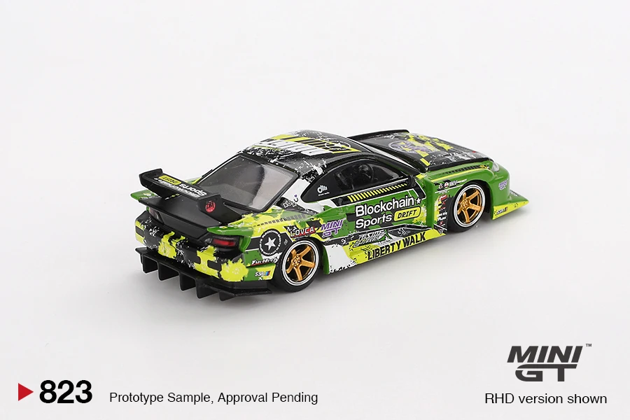 MINIGT 1/64 Nissan LB-Super Silhouette S15 SILVIA #555 V2 2024 MGT00823-CH Car Alloy Vehicle Diecast Metal Model Kids Toys Boys