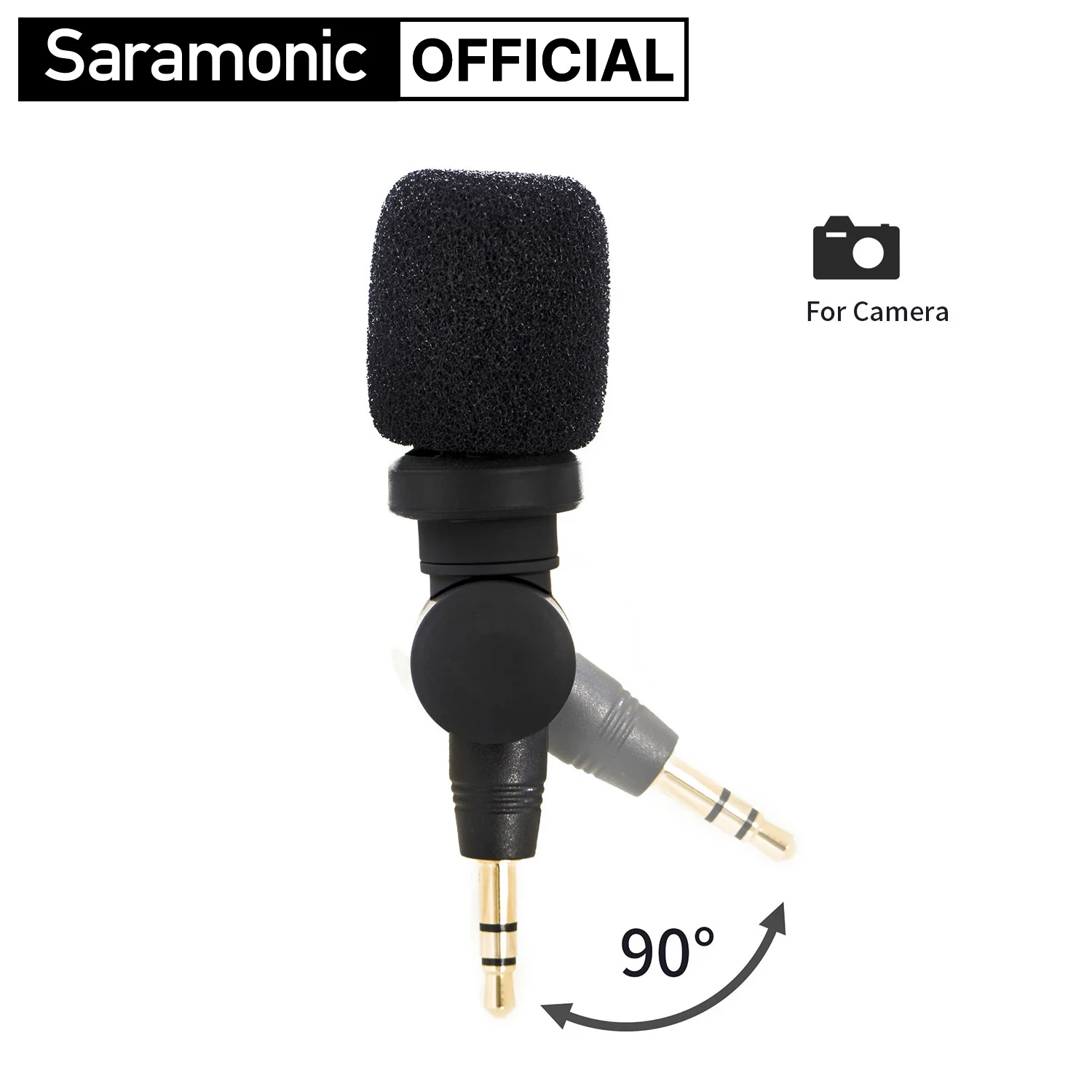 Saramonic SR-XM1 3.5mm TRS Plug and Play Microphone for DSLR Cameras Camcorders Audio Mixer Recorder Zoom Live Streaming Youtube