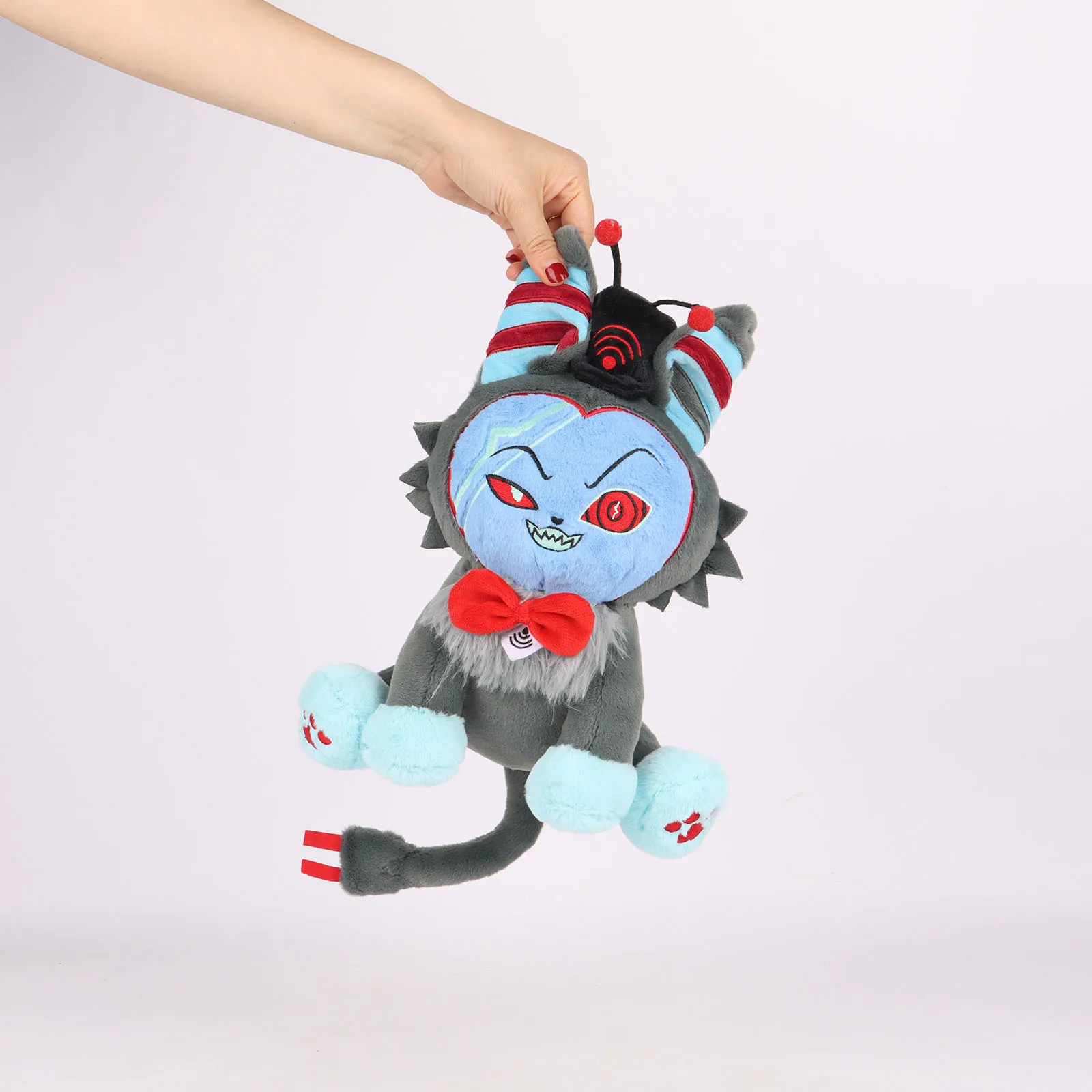 Figuras de Anime de peluche para niños y adultos, juguetes de peluche de HAZBIN HOTEL Helluva Boss, stoles Kawaii Blitzo Fizza, regalo de muñeca de dibujos animados, 30cm