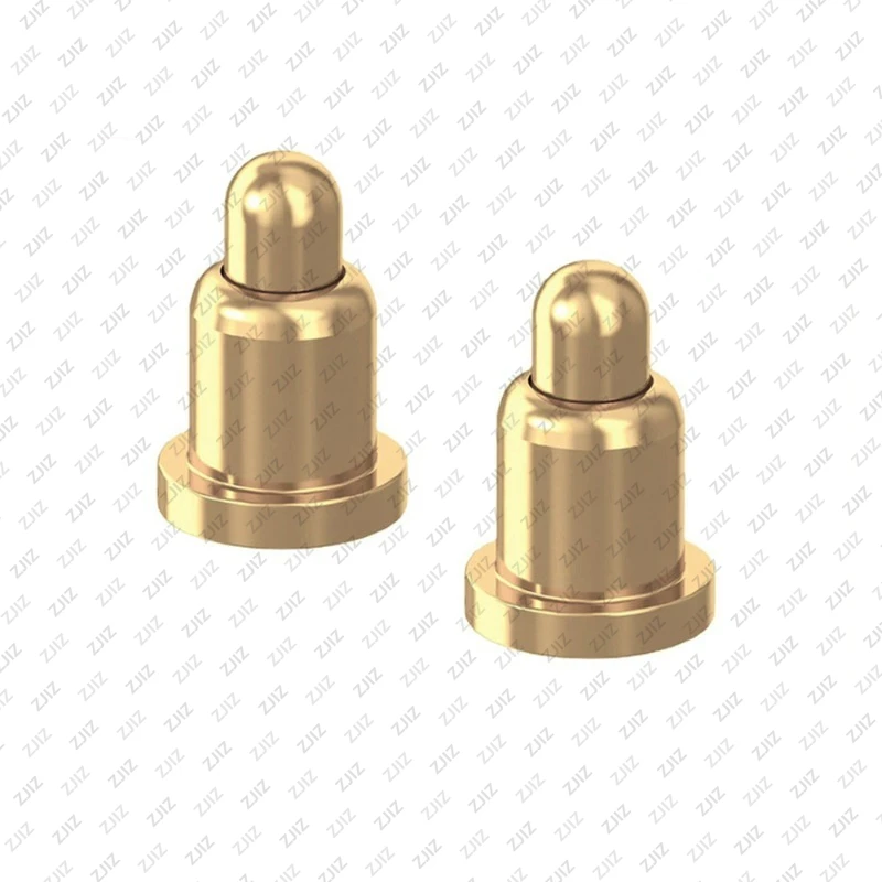 Conector dedal de mola POGOPIN, pino de carregamento de alta corrente banhado a ouro SMD, pinos de cobre masculinos e femininos, atacado