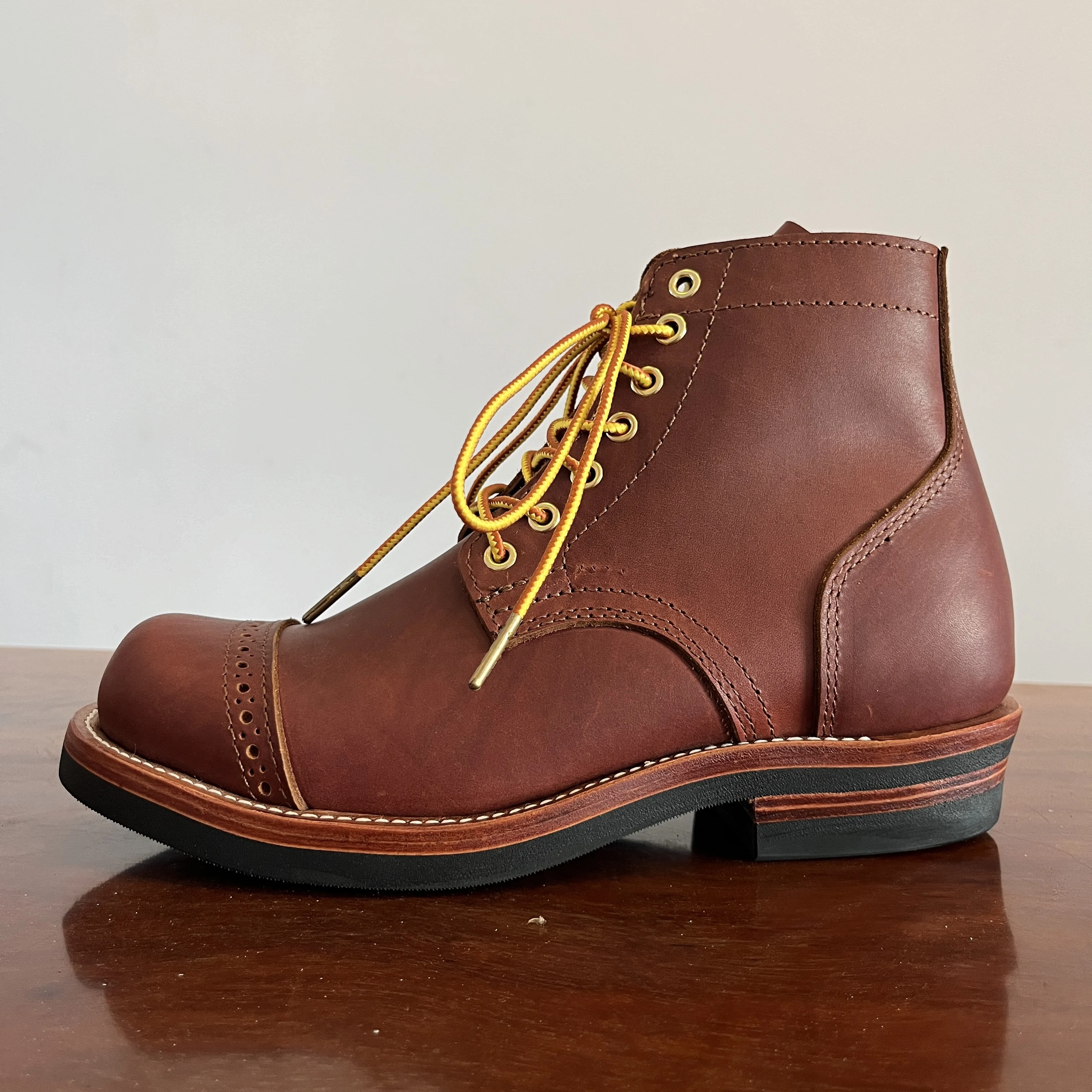 LC420 RockCanRoll Goodyear Welted Durable Italian Cowhide Boot Custom Made Available Super Quality Size 35-52 Handmade