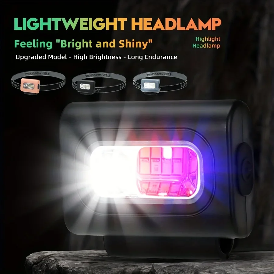 Portable Sports Lighting Strong Magnetic Chest Light Head Light Detachable Flashlight Outdoor LED Silicone Night Running Light