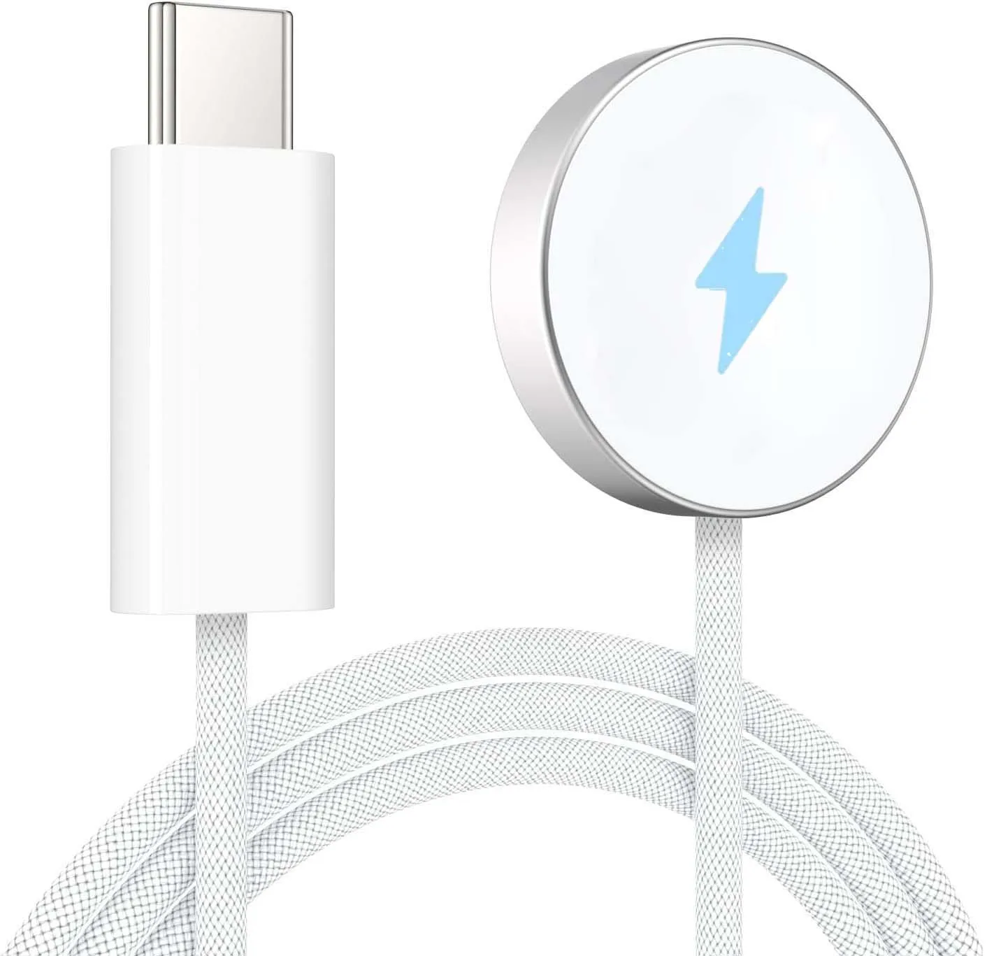 Cable cargador de reloj USB C de carga rápida, Cable de carga magnético Compatible con Apple Watch Series 9 y 8