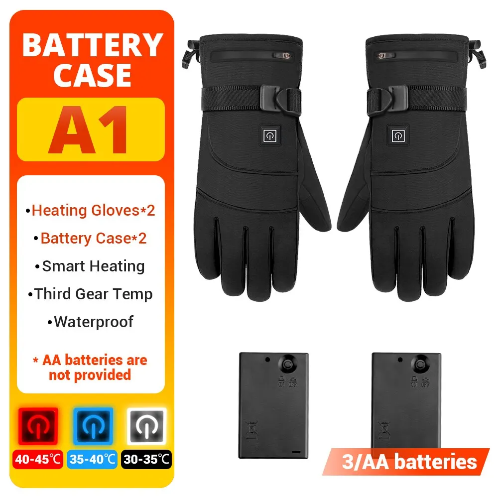 Heating Motorcycle Gloves Waterproof Motocross Guantes Glove Touch Screen Heated Motorbike Riding Gloves for Winter