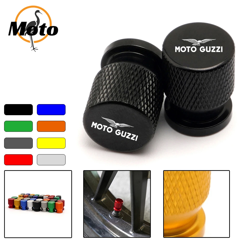 For Moto Guzzi V85tt V100 Mandello V7 Stone V85 V8S TT Bobber Breva 850 Motorcycle CNC Accessories Tire Valve Caps Cover Plugs