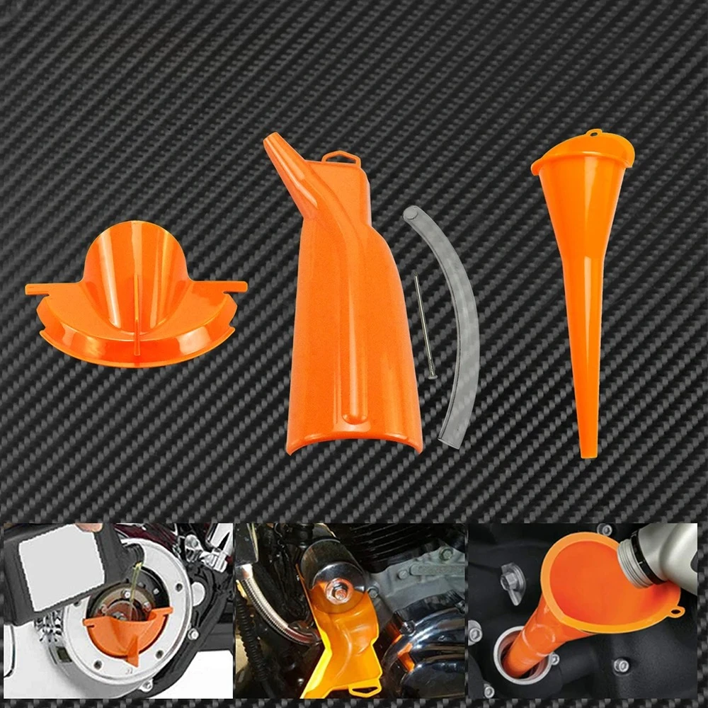 

Motorcycle Oil Filter Funnel Primary Derby Fill Cover for Harley Touring Road King Sportster XL 883 1200 Iron XR Dyna Softail