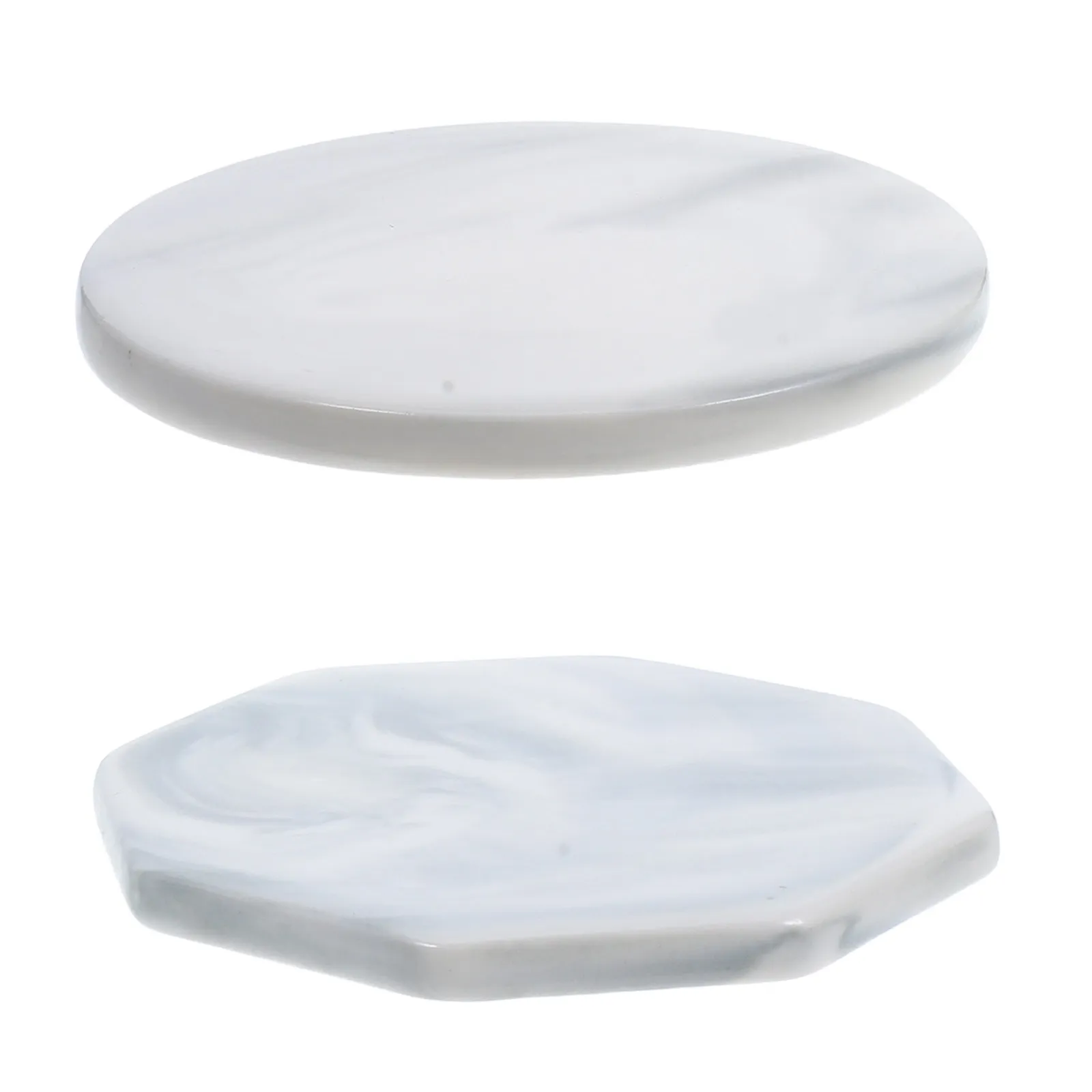 2Pcs Seal Wax Plates Marble Pattern Heat Resistant Stamp Backing Board for Wax Seal Stamp Sealing Pad Versatile Home Drink