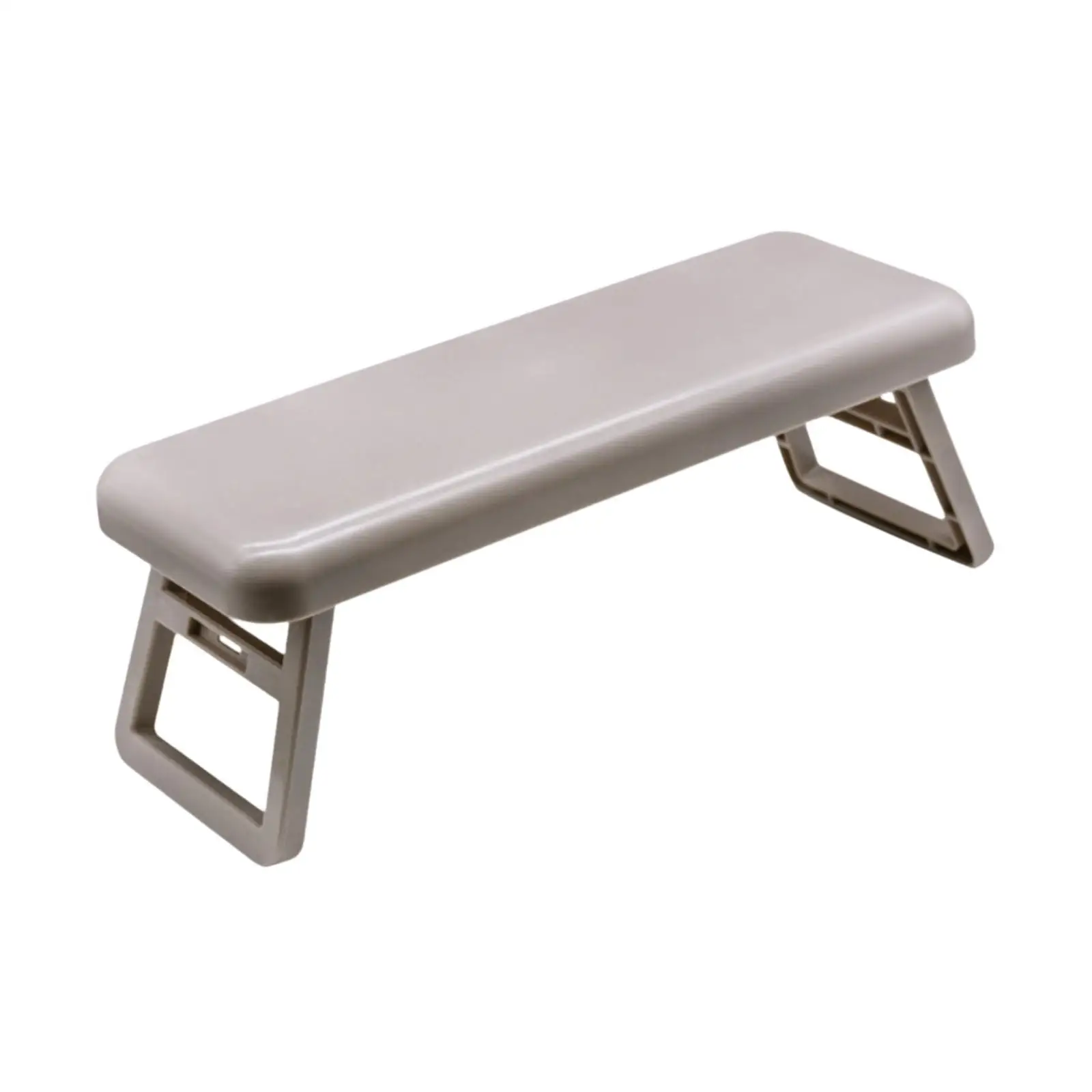 Nail Arm Rest Cushion Easy Cleaning Brown Pp Plastic Compact 27.9x10.5 Cm for Nail Design Accessories