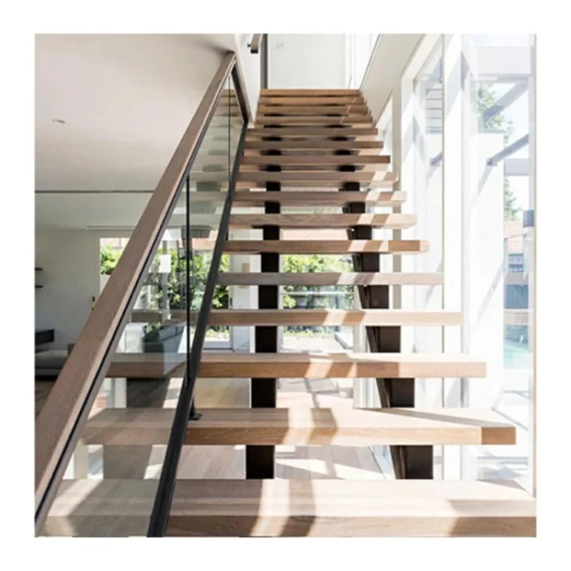 custom.PRIMA Modern Tempered Glass Staircase Apartment & Indoor Use Steel Construction Customized Size