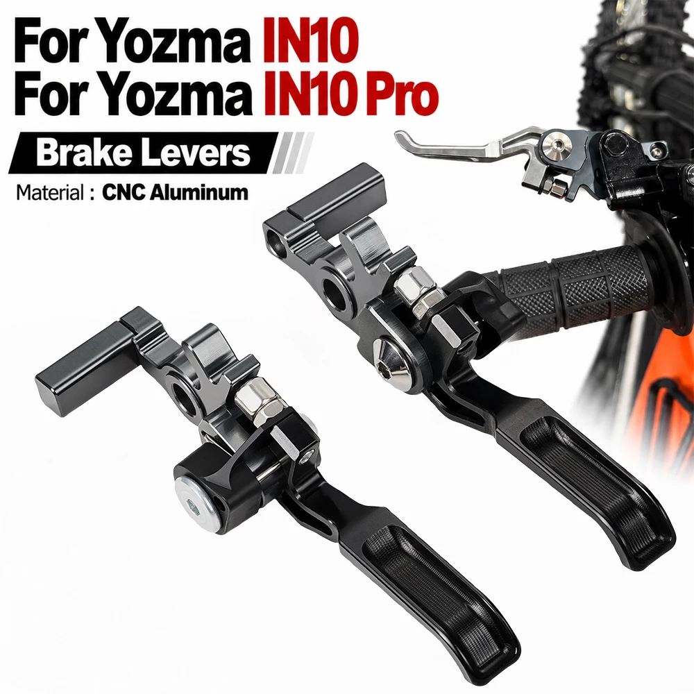 CNC 6061 Aluminum Short Brake Lever Handle For Yozma IN10 Pro Electric Dirt Bike Ebikes Lightweight Motorcycle Replacement Parts