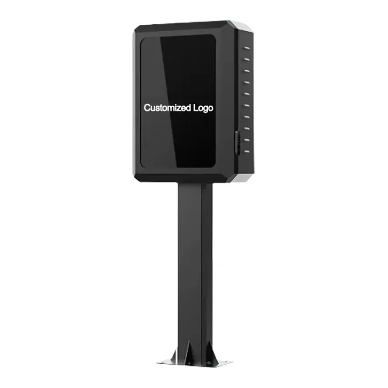 Maßgeschneidertes Outdoor-Ev-Ladegerät, bodenstehendes Metallgehäuse, IP65, Ladestapel-Schutzbox für Elektrofahrzeuge