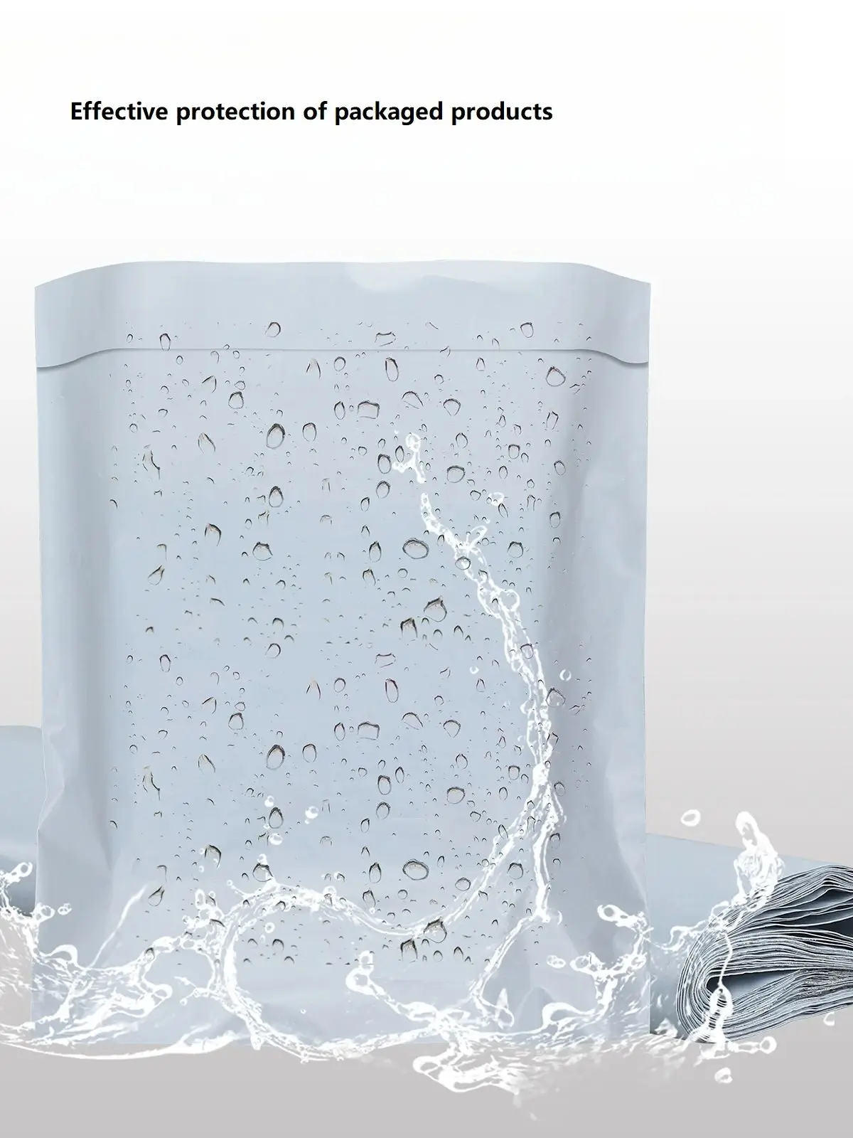 100 قطعة/السلع رمادي أبيض حقيبة البريد السريع المغلف أكياس التخزين أكياس بريد الذاتي ختم البلاستيك بولي كيس التعبئة والتغليف مقاوم للماء #4