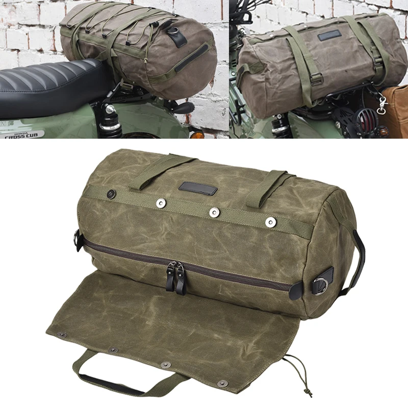 

Motorcycle Accessories Expandable Rear Seat Roll Helmet Storage Bags Motorcycle Travel Luggage Bag Motorcycle Tail Bag
