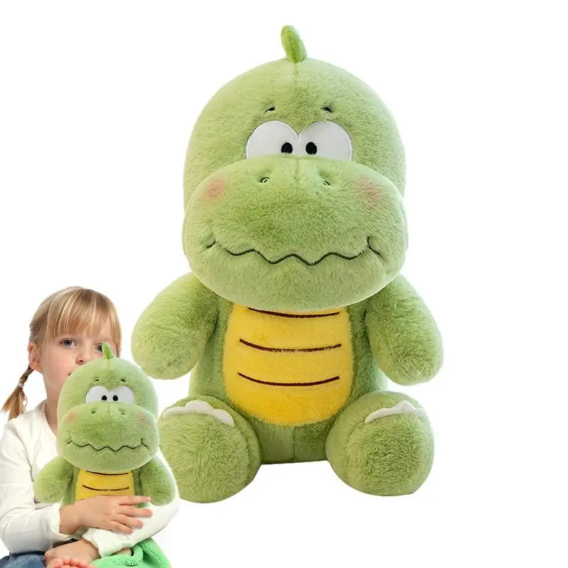 Dinosaurier Plüsch Kleines grünes Dino Plüschtier Niedlicher gefüllter Dinosaurier Kawaii Kinderspielzeug Plüschpuppe Kissen Geschenk Geburtstag für Kinder