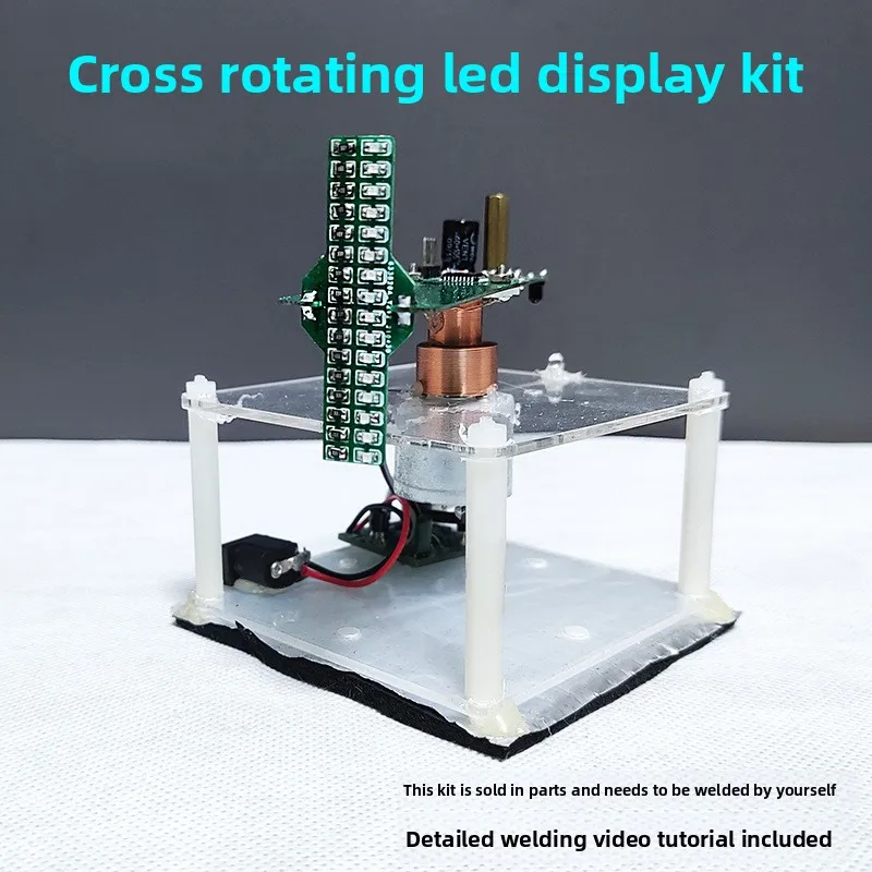 

RotationLEDDisplay Screen Kit Send51Microcontroller Source Code Electronic ComponentsdiyMaking Parts