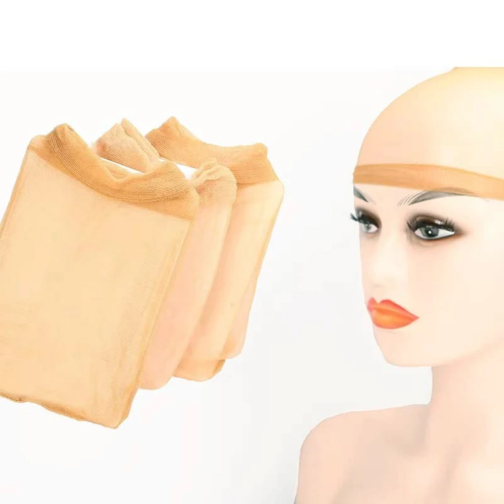 

Invisible HD Wig Cap Lace Wig Stocking Invisible HD Wig Mesh Top Cap for Wig Accessories Wholesale (1 Pack of 2 Pieces)